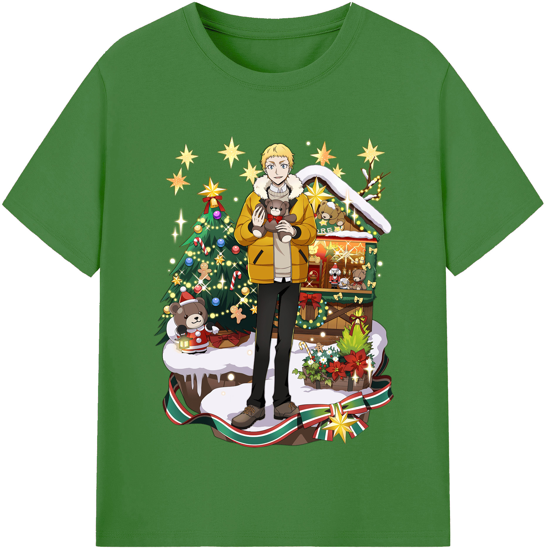 （画像用） 文豪ストレイドッグス Bungo Stray Dogs レディースカジュアルプリントTシャツ（綿100％）